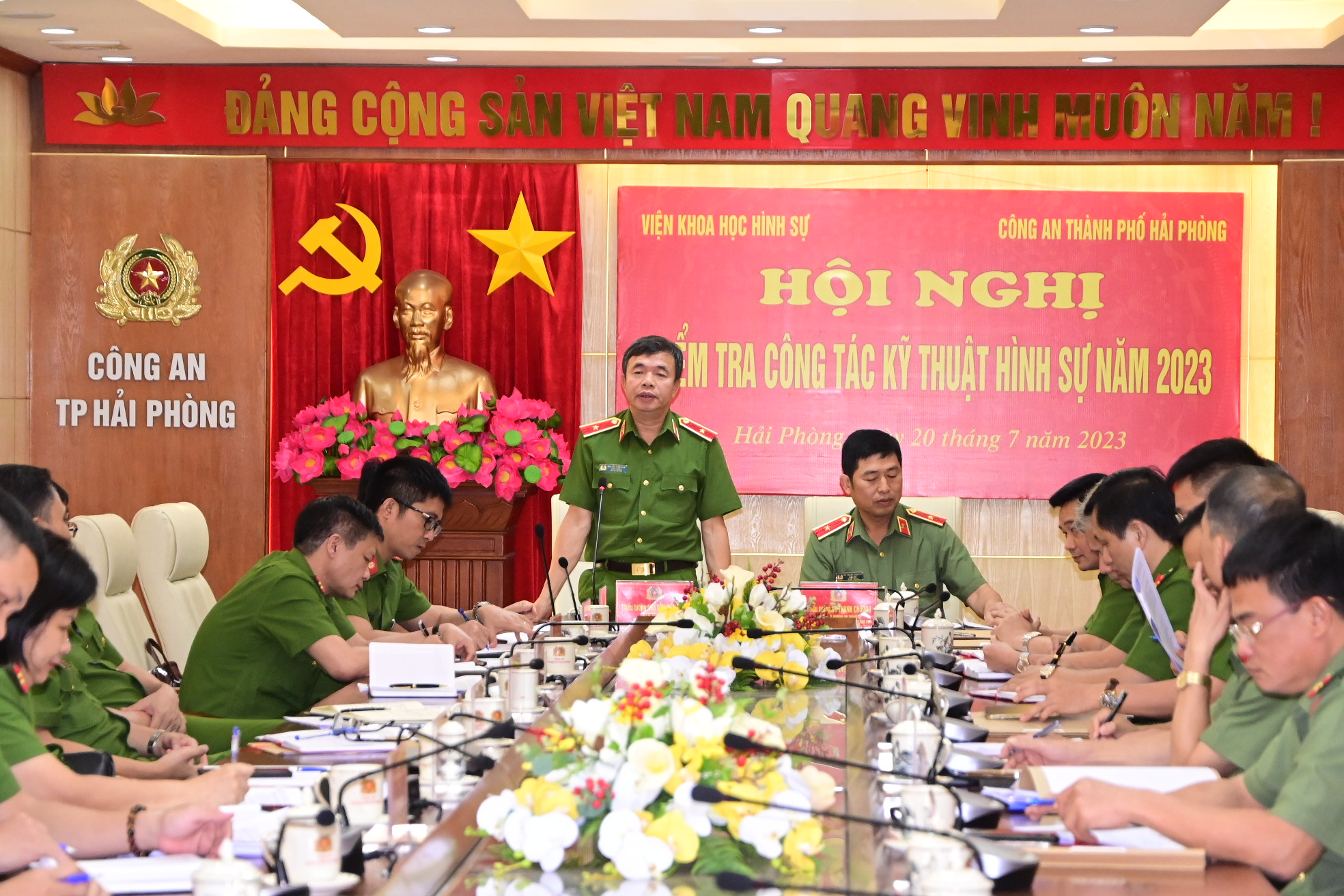 Viện Khoa học hình sự (Bộ Công an): Kiểm tra công tác kỹ thuật hình sự năm 2023 tại CATP Hải Phòng